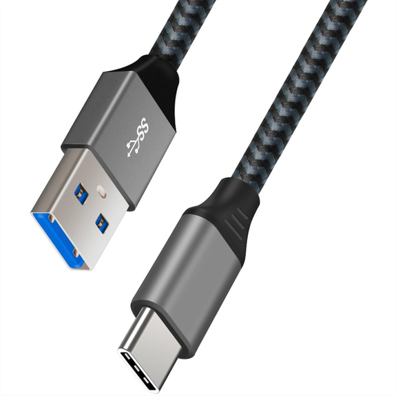 KABEL PRZEWÓD ADAPTER USB-C męski - USB 3.1 męski QC3.0 15W 3A OPLOT 1M