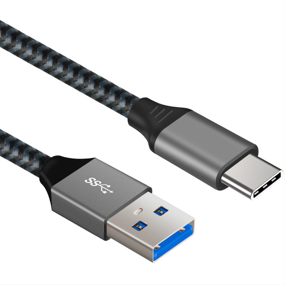 KABEL PRZEWÓD ADAPTER USB-C męski - USB 3.1 męski QC3.0 15W 3A OPLOT 1M